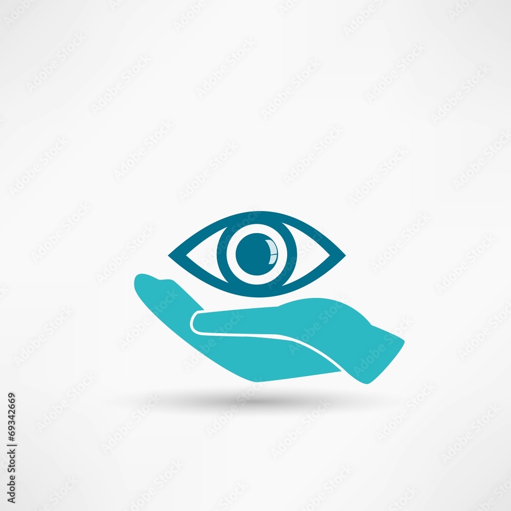 Eye Protection or Eye Doctor Concept Illustration Eye Protection or Eye Doctor Concept Illustration