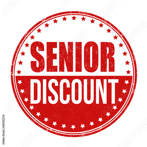 Senior discount stamp