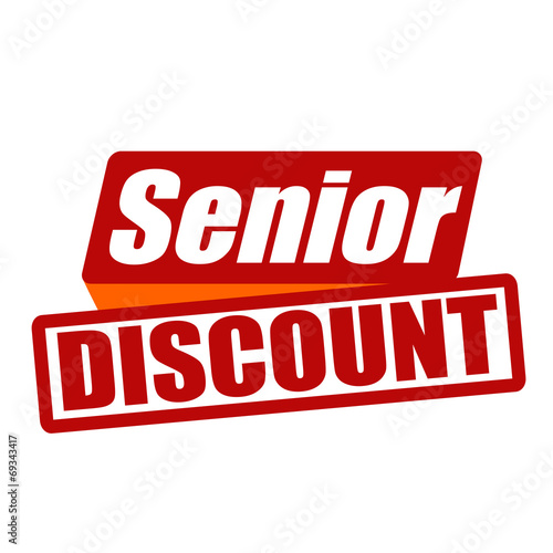 Senior discount stamp