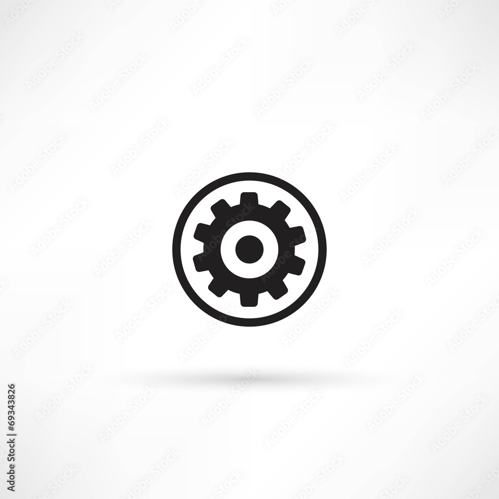 Cogs - vector icon Cogs - vector icon