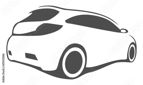 tuning car silhouette