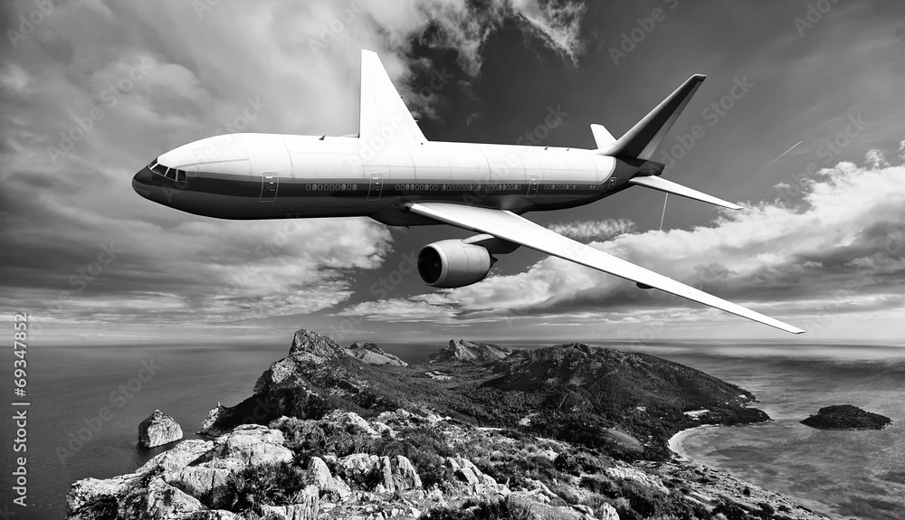 Obraz premium avion de pasajeros