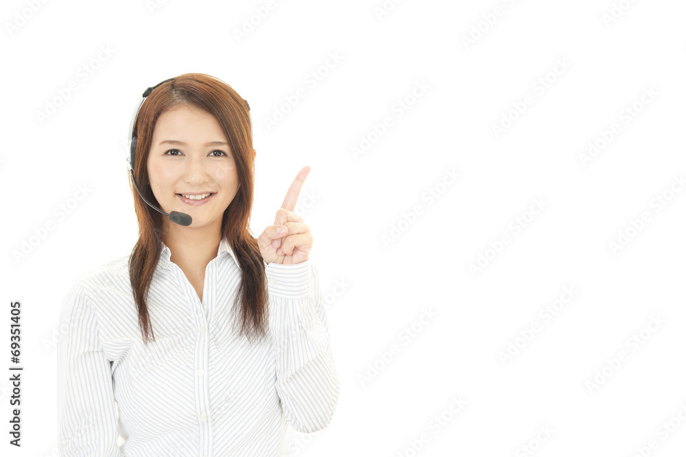 笑顔のオペレーター 笑顔のオペレーター