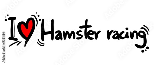 Hamster racing love