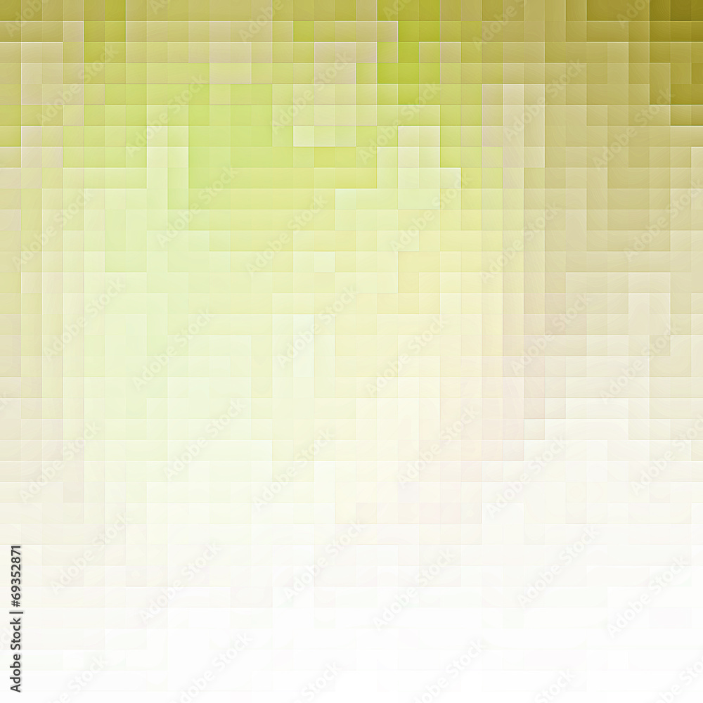 Abstract yellow pixel background