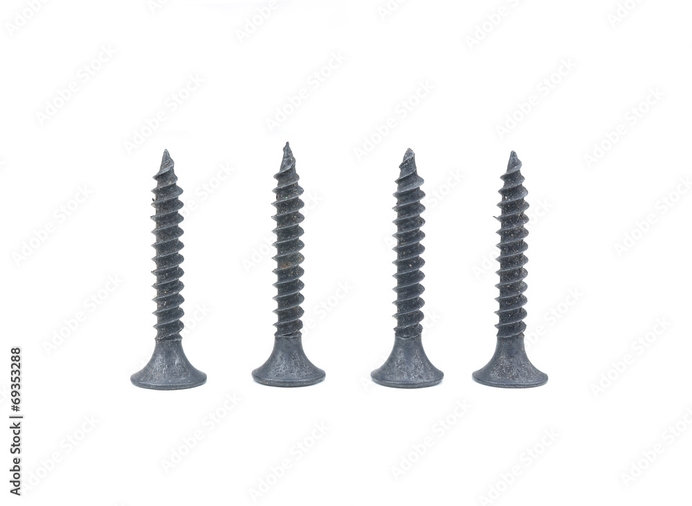 Screw isolated on white background Screw isolated on white background
