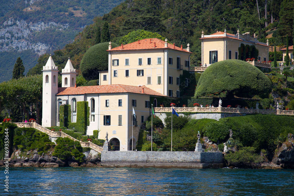 Fototapeta premium Villa Balbianello on Lake Como, Italy