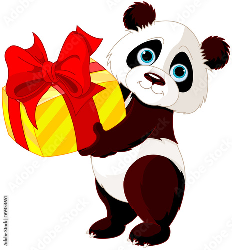 Fototapeta Naklejka Na Ścianę i Meble -  Panda’s birthday