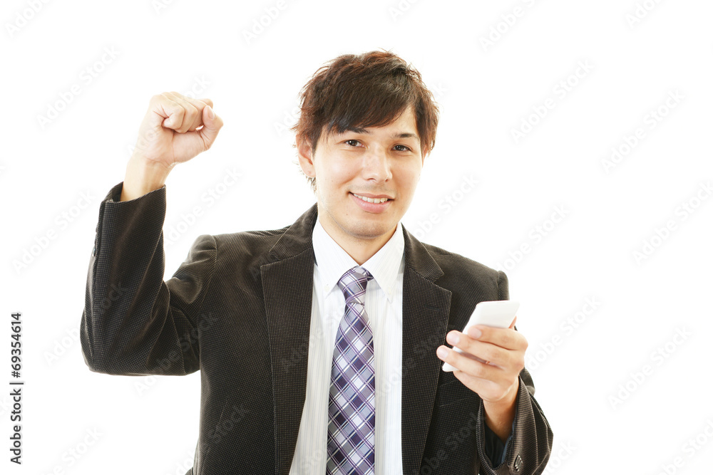 笑顔のビジネスマン