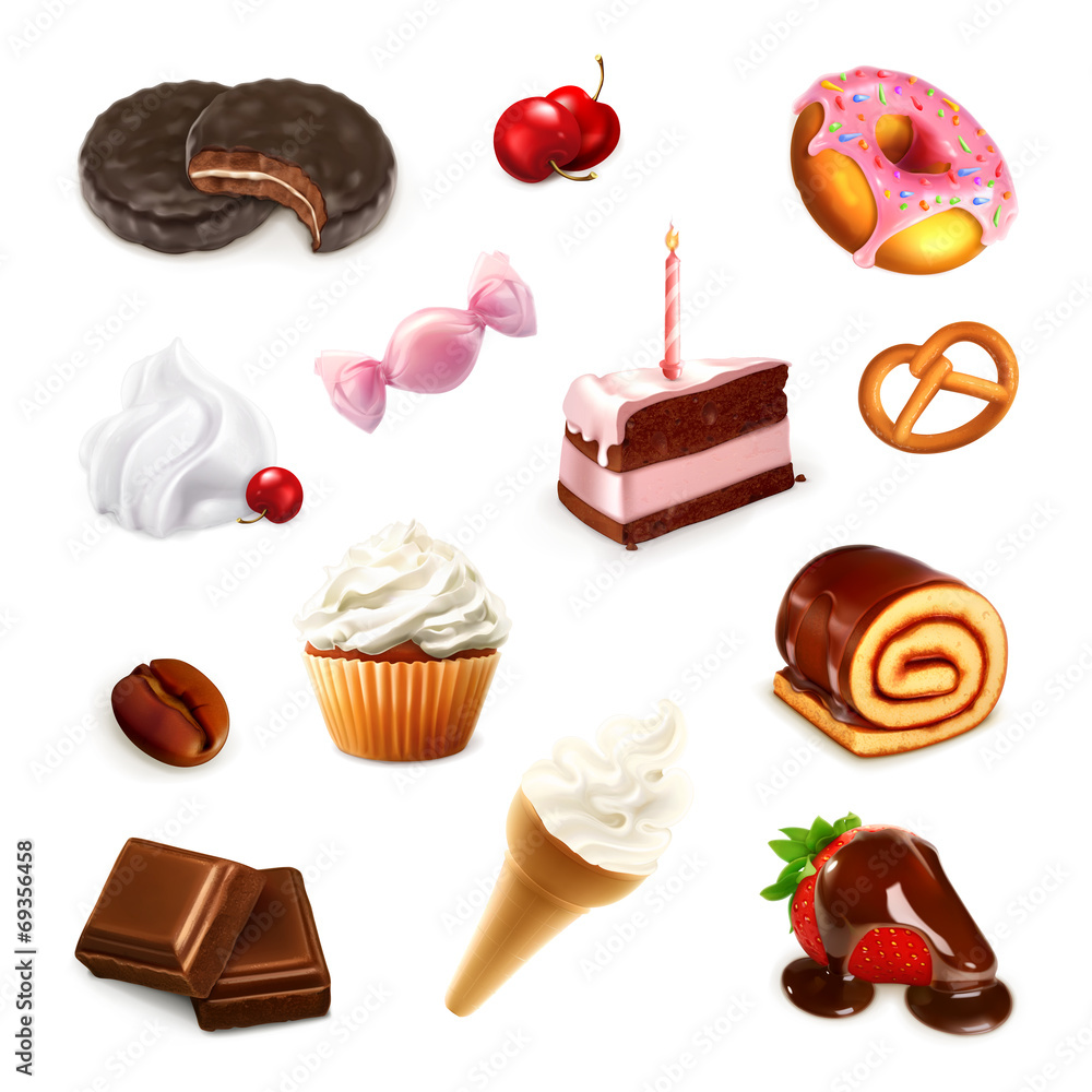 Confectionery, vector set 2 Confectionery, vector set 2