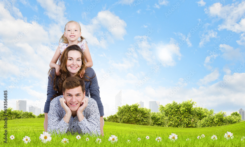 Obraz premium Young family