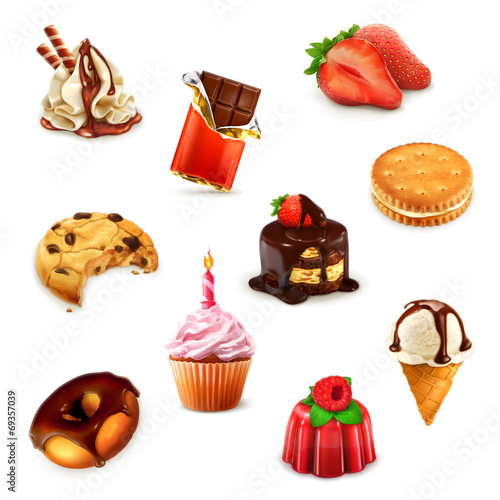 Confectionery, vector set 1