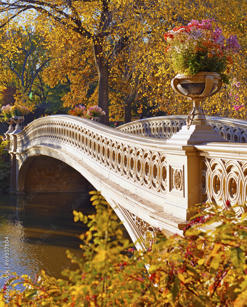 Naklejka premium Autumn Colors - fall foliage in Central Park, Manhattan,New York