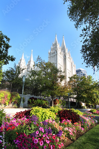 Mormon temple in Salt Lake City (Utah) 