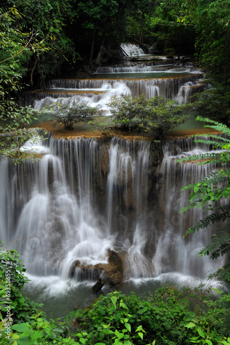 High and Beautiful waterfall in forest