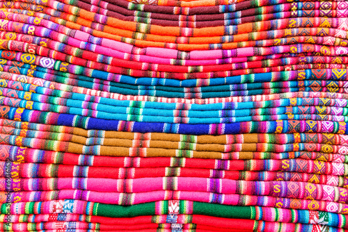 Colorful Fabrics in Bolivia