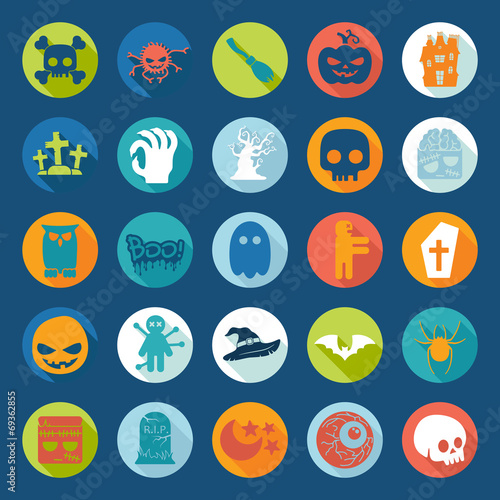 Set of halloween icons