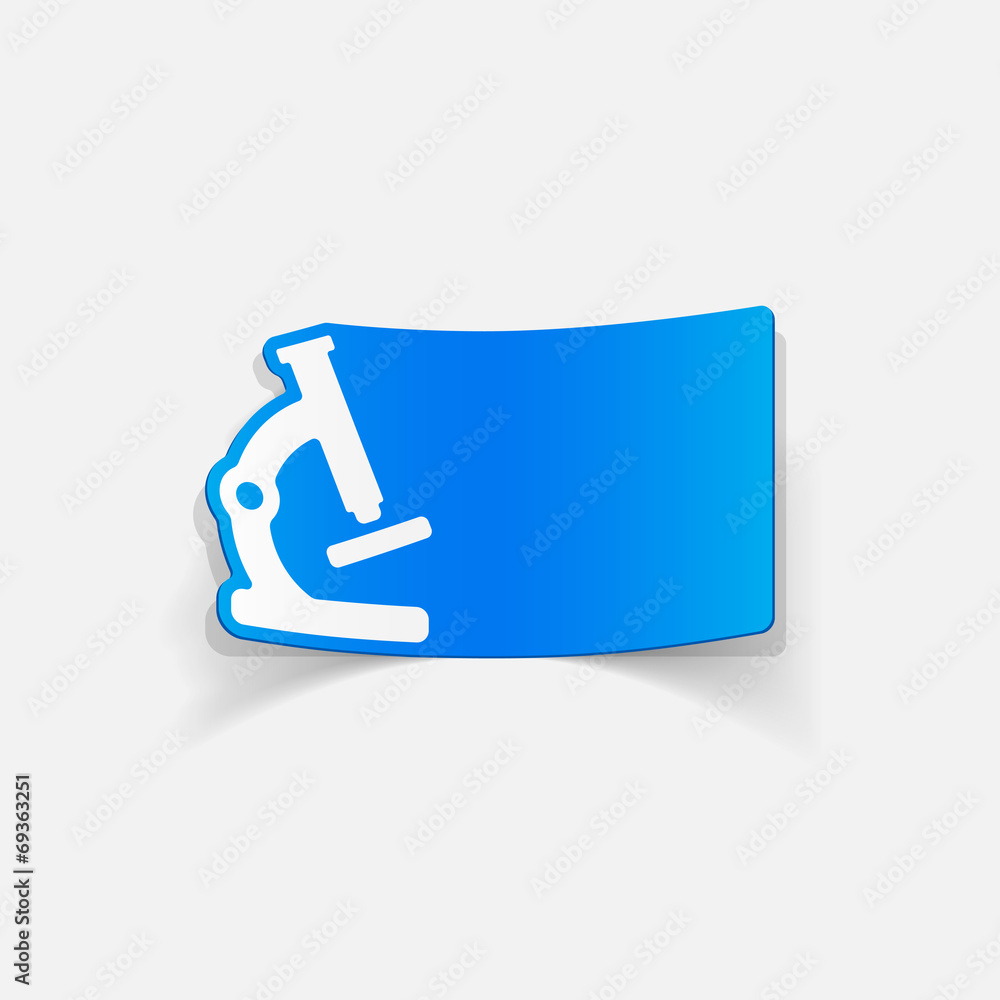 realistic design element: microscope realistic design element: microscope