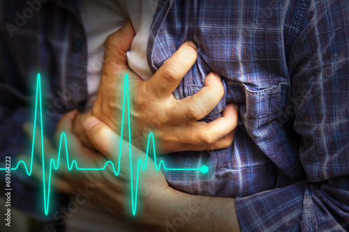 Men with chest pain - heart attack