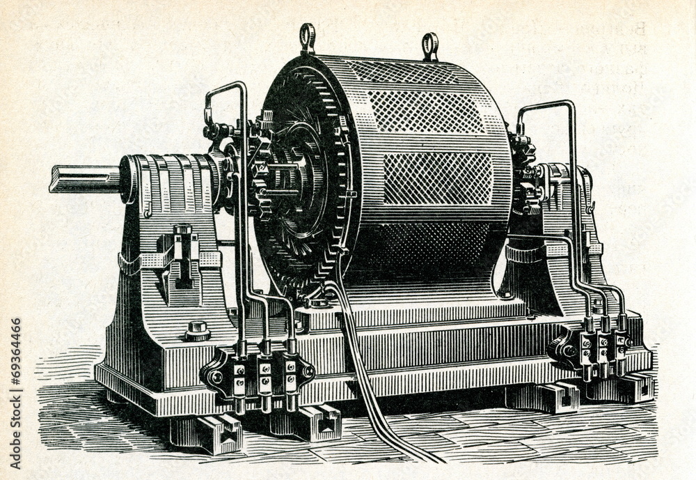 Three-phase electric motor of Dolivo-Dobrovolsky ca. 1890