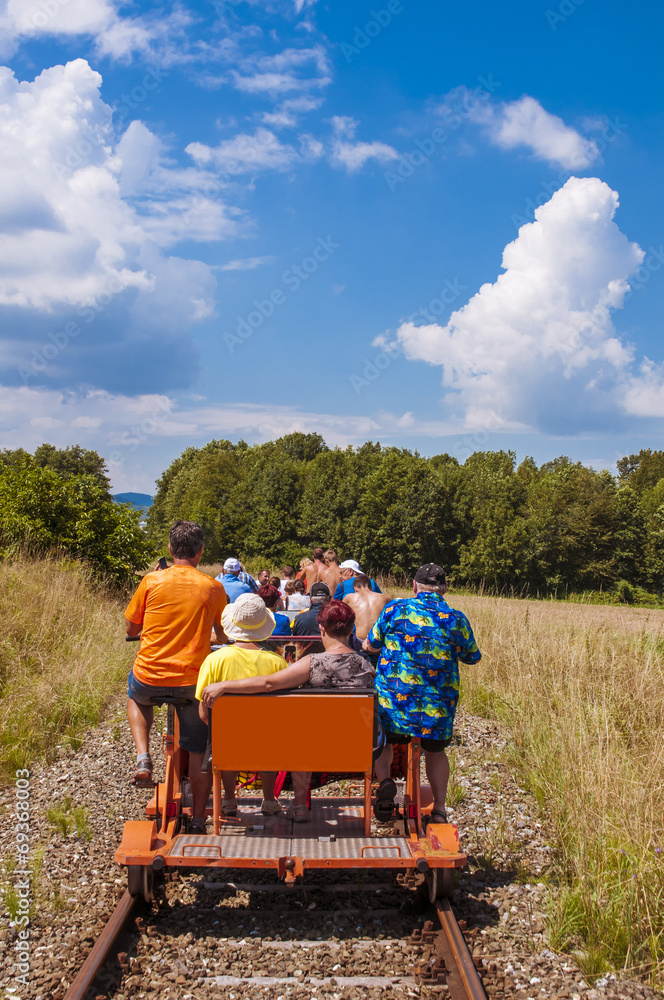 Obraz premium Draisinentour