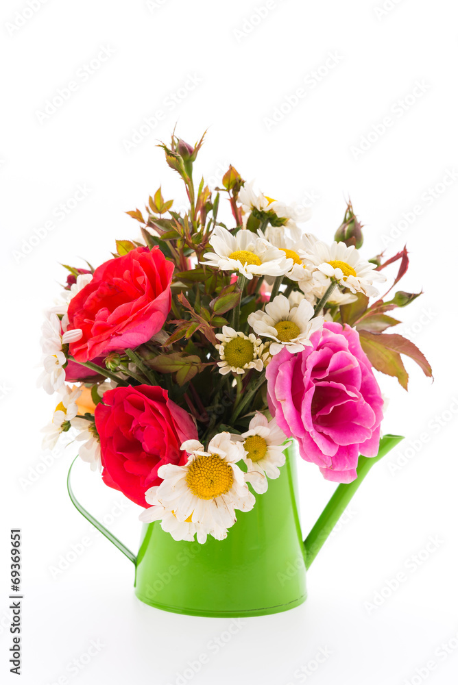 Flower bouquet isolated on white