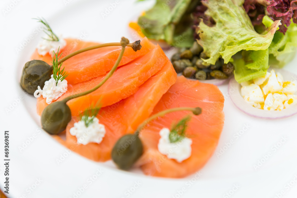 Smoked salmon salad Smoked salmon salad