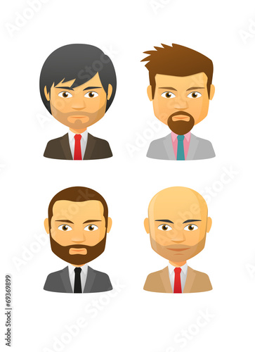 Male avatar wearing suit