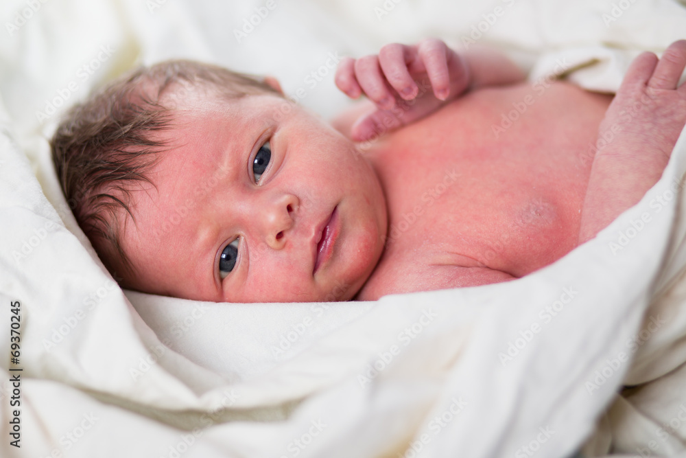 Newborn caucasian girl Newborn caucasian girl