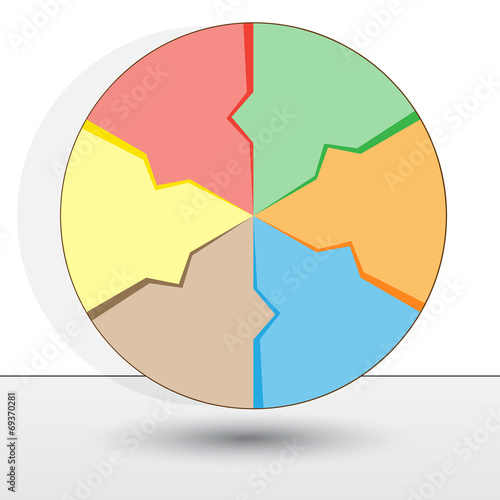Illustration  for success business diagram infographic
