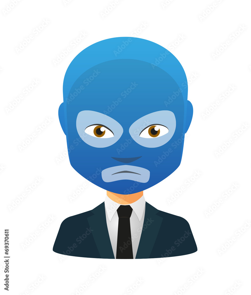 Male avatar wearing a wrestling mask Male avatar wearing a wrestling mask