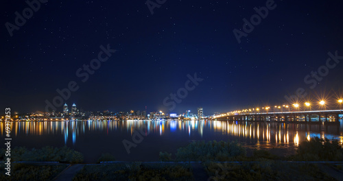 Lights of Right bank of Dnepropetrovsk in the night