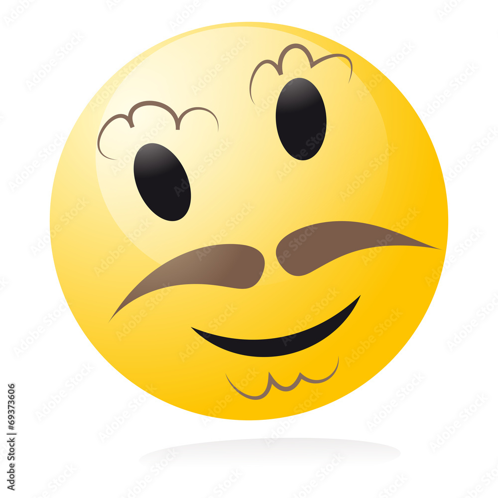 Fototapeta premium smiley moustache