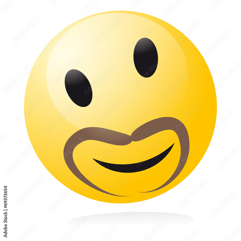 Fototapeta premium smiley moustache