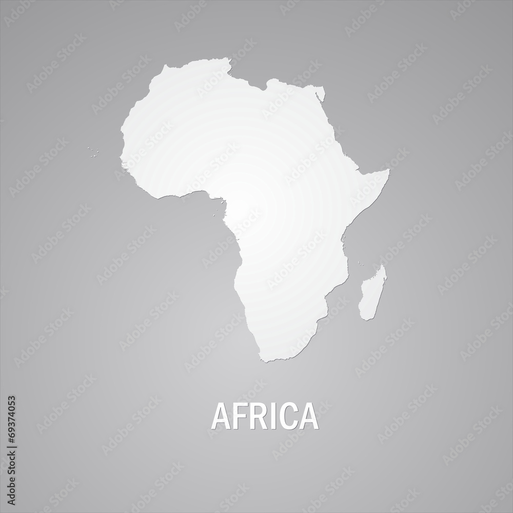 Africa, African Continent Gray