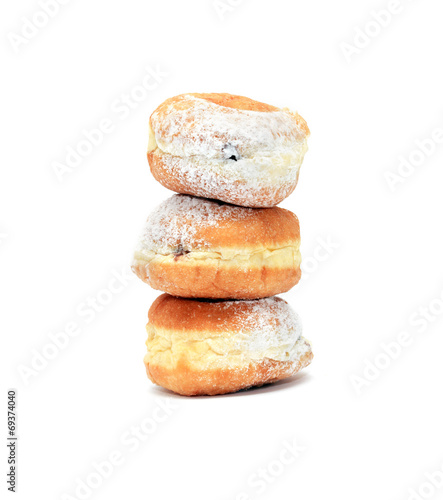 Doughnuts On White