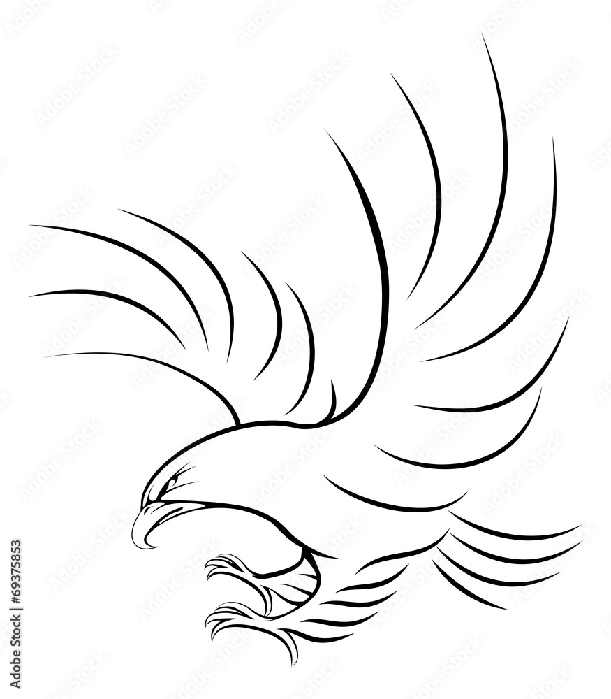 Naklejka premium Eagle