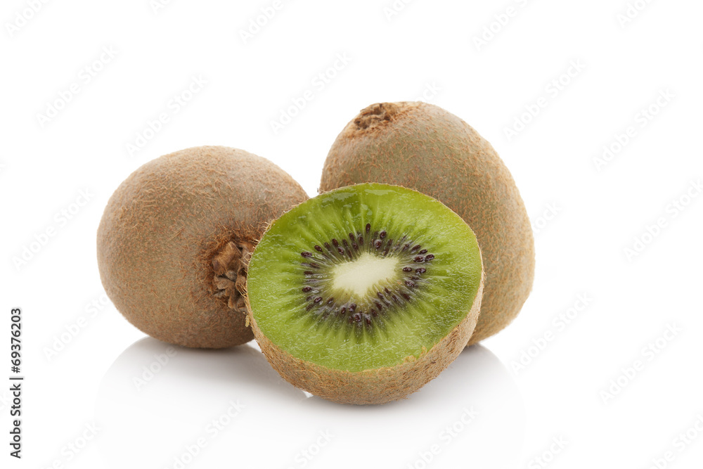 Kiwi fruit isolated.