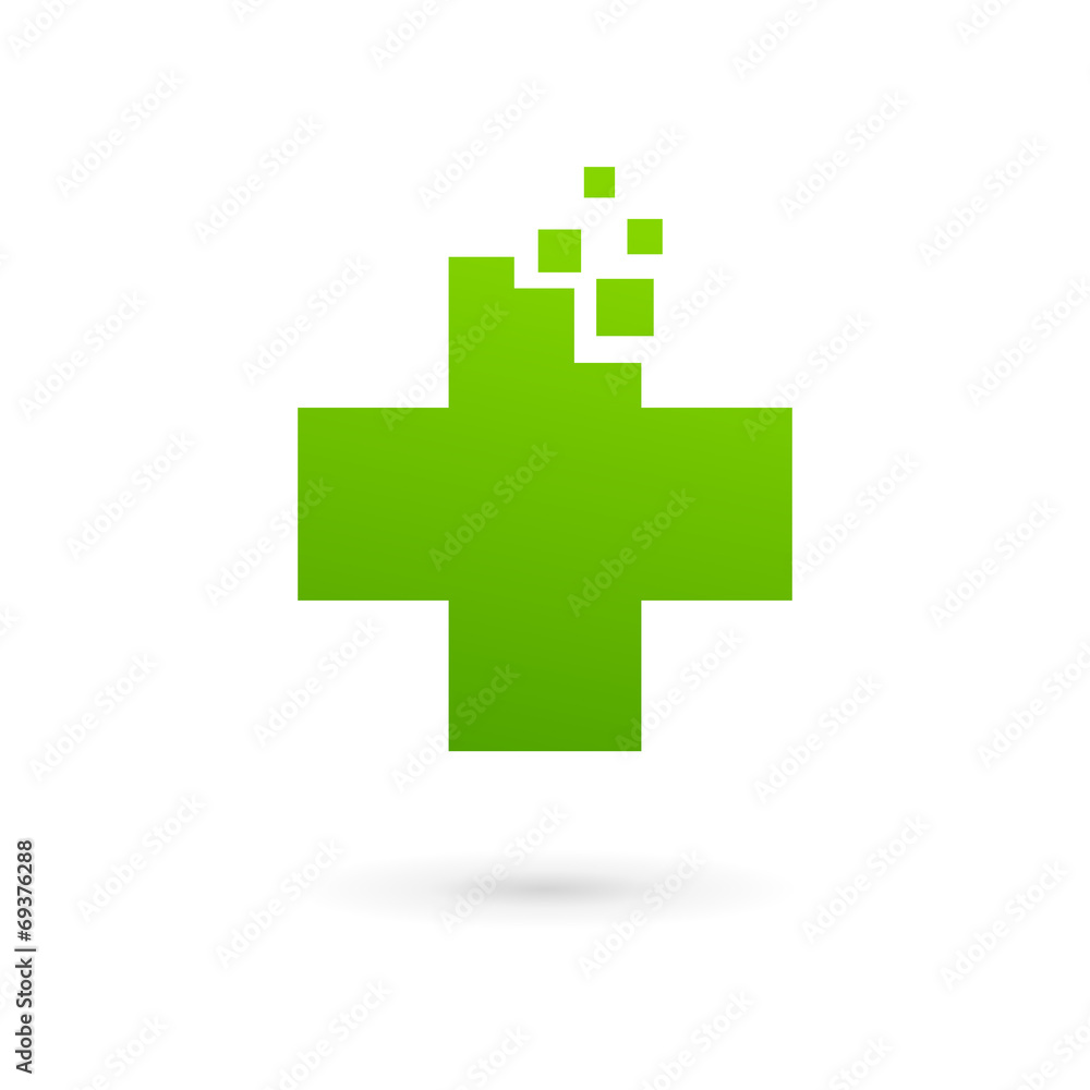 Medical logo icon design template with cross and plus Medical logo icon design template with cross and plus