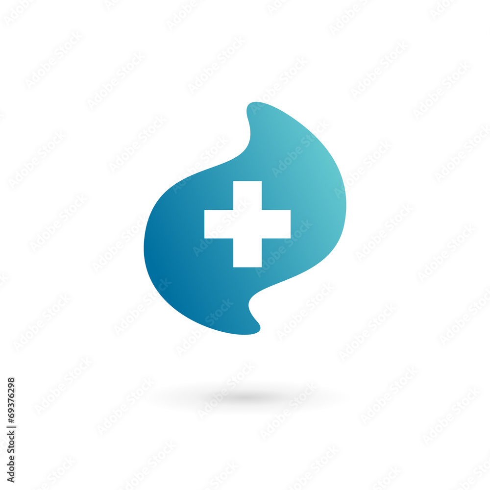 Medical logo icon design template with cross and plus Medical logo icon design template with cross and plus