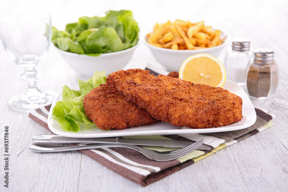 breaded fish and fries breaded fish and fries