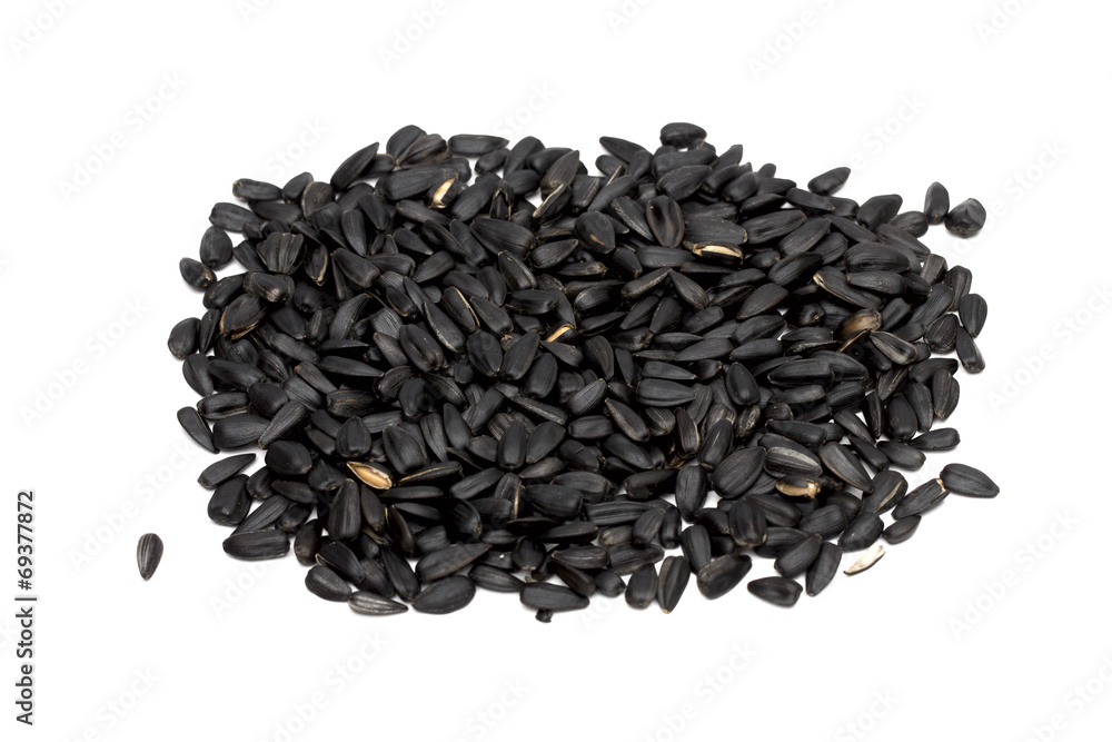 seeds on the white background