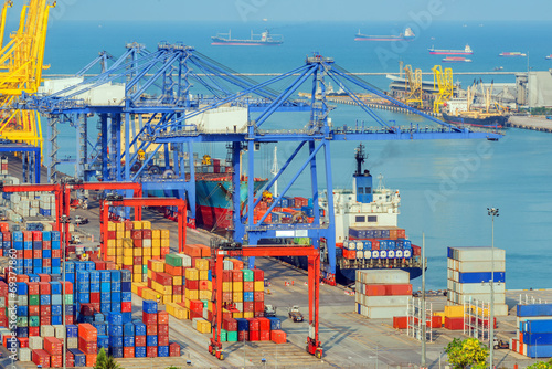 Container Cargo freight ship 