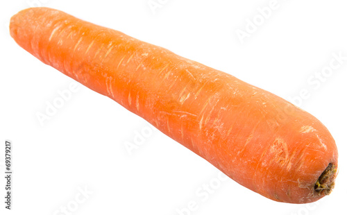 Carrot over white background
