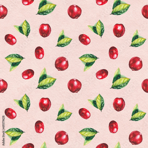 watercolor rasberry pattern pink