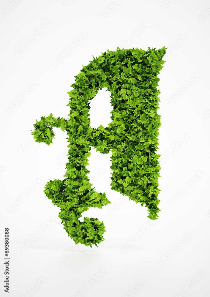 Ecology letter A symbol with white background Ecology letter A symbol with white background