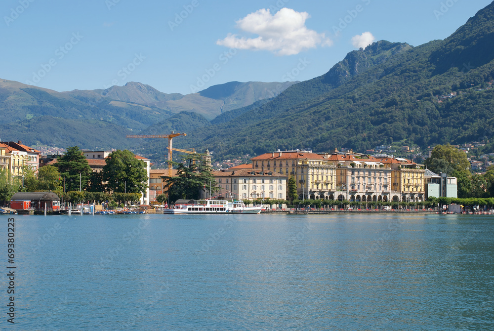 Lugano (CH) from the lake