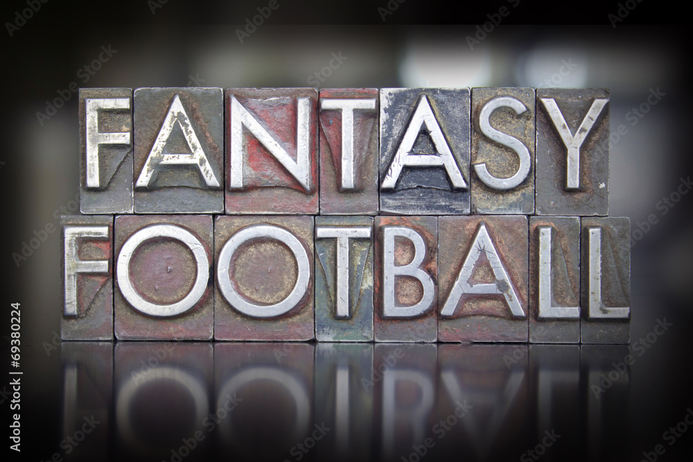 Fototapeta premium Fantasy Football Letterpress