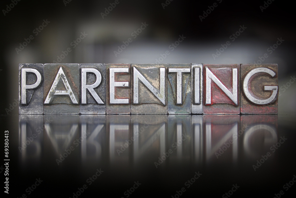 Naklejka premium Parenting Letterpress