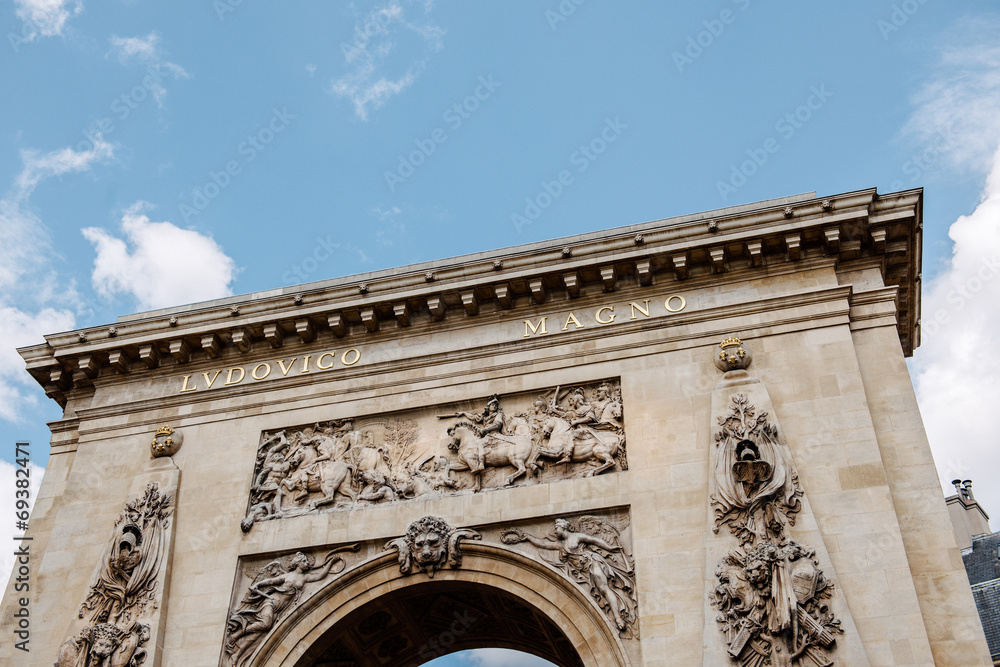 Obraz premium Porte Saint-Denis, Paris, France triumphal arch